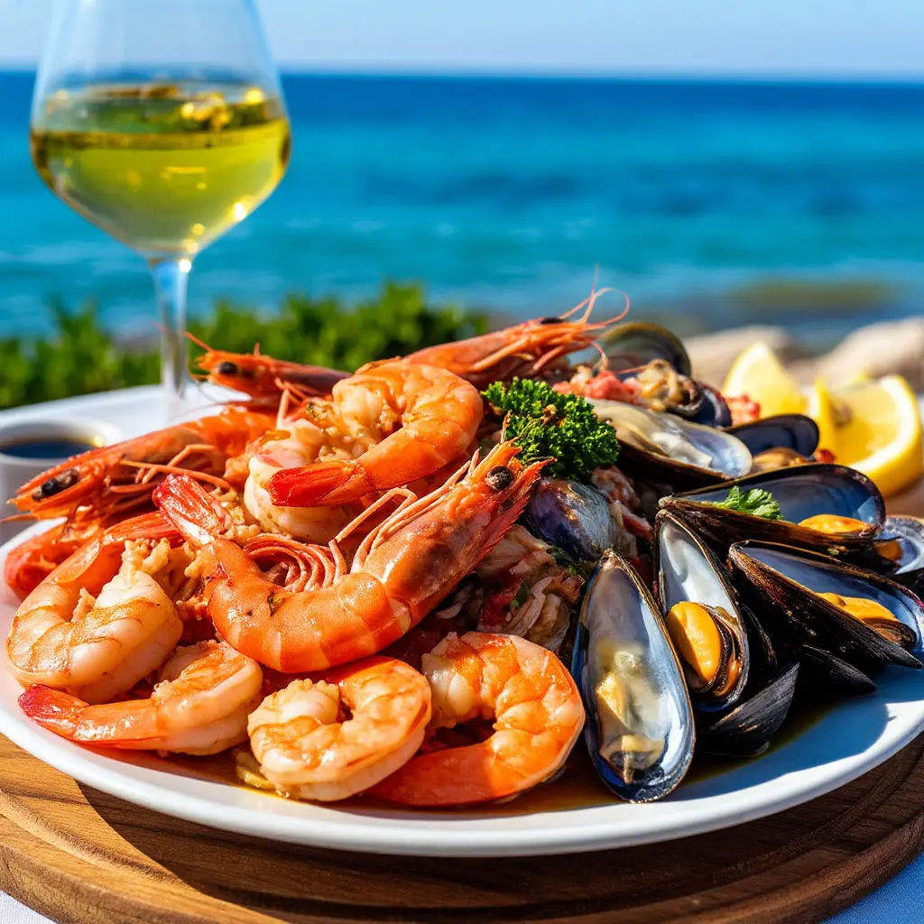 Piatto di frutti di mare