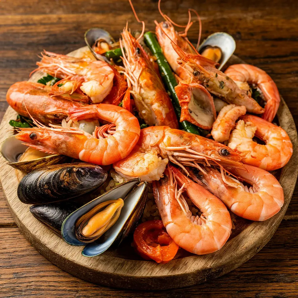 Piatto di frutti di mare