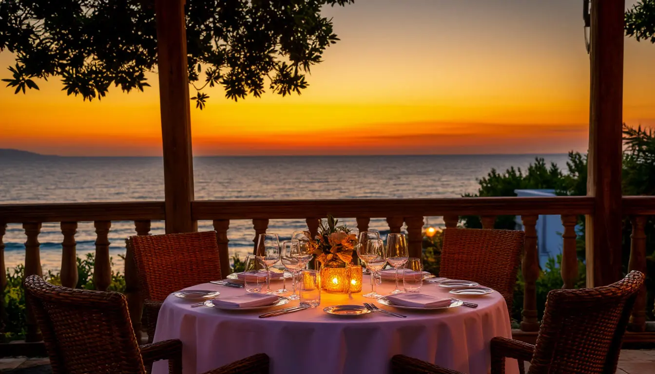 Cena al tramonto