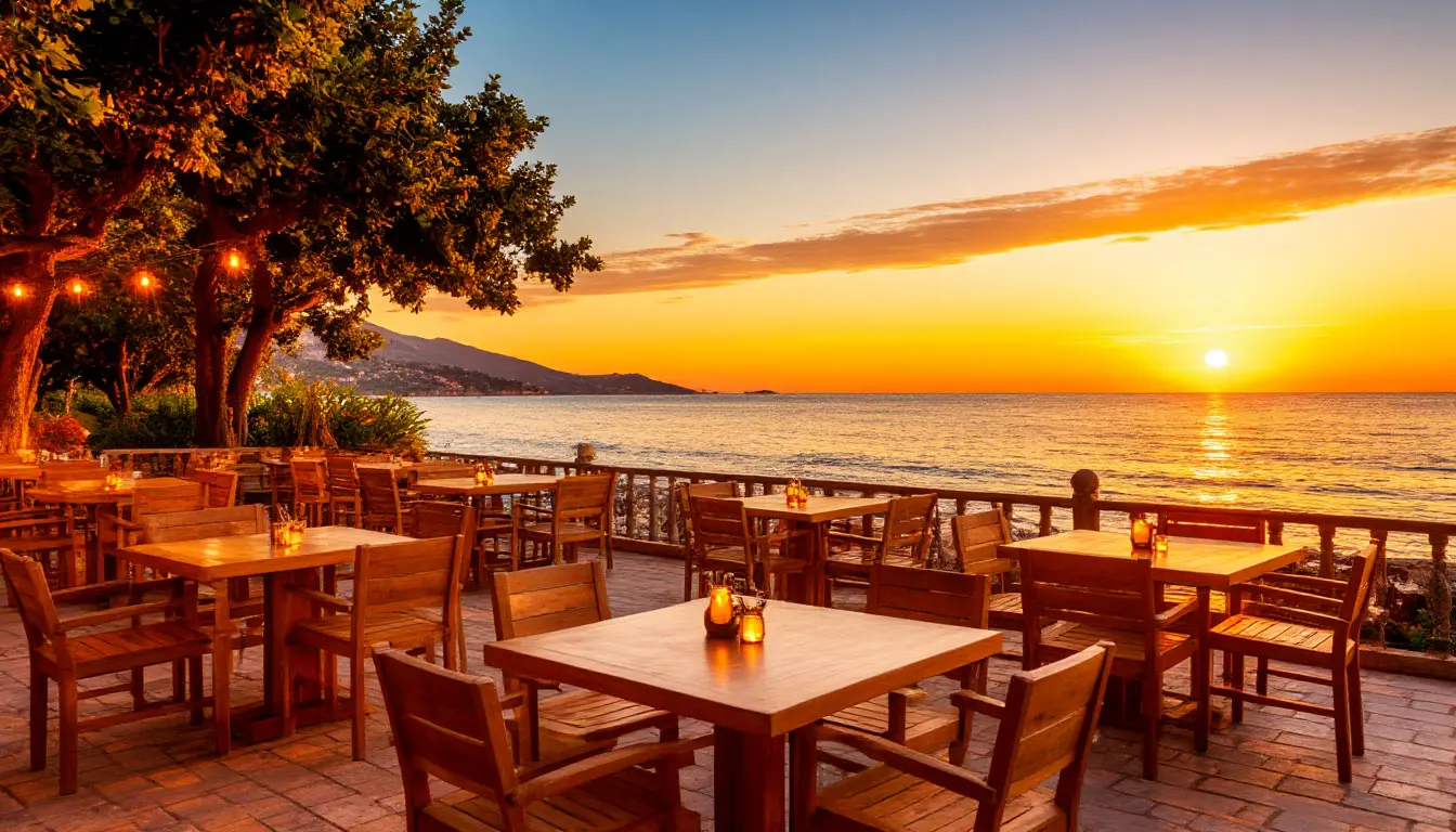 Terrazza al tramonto